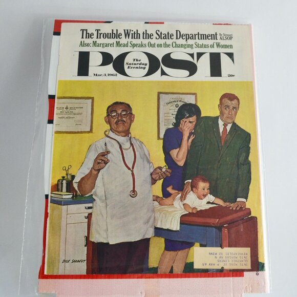 The Saturday Evening Post Magazine COVER March MAR 3 1962 - Picture 1 of 3